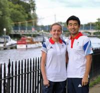 地元ロンドンでの快走を誓う女子マラソン英国代表マーラ・ヤマウチと夫の山内成俊コーチ